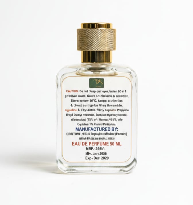 ORBITOHM Orbit Gold Luxury Perfume, Unisex Premium Fragrance, 50ml, Extra Freshness, Signature Royal Wooden Gift Box