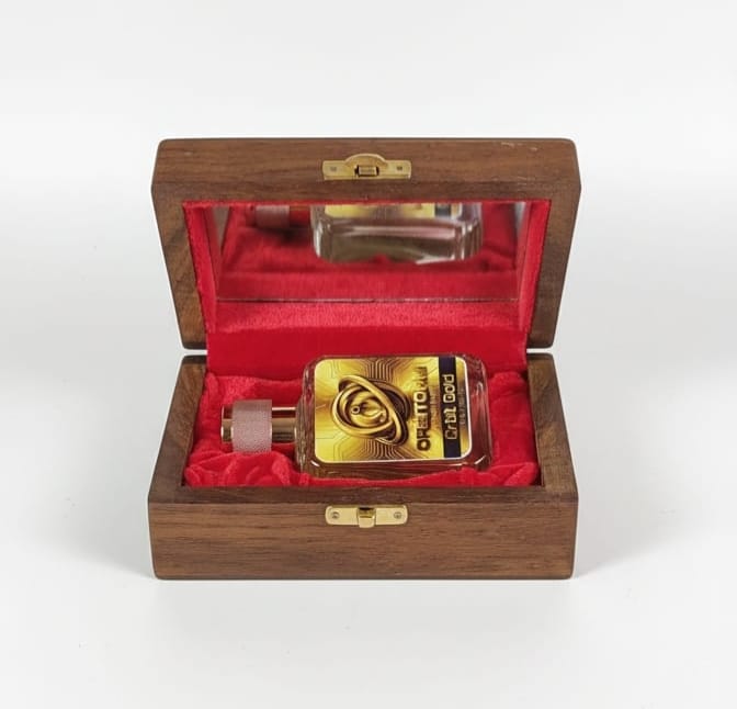 ORBITOHM Orbit Gold Luxury Perfume, Unisex Premium Fragrance, 50ml, Extra Freshness, Signature Royal Wooden Gift Box