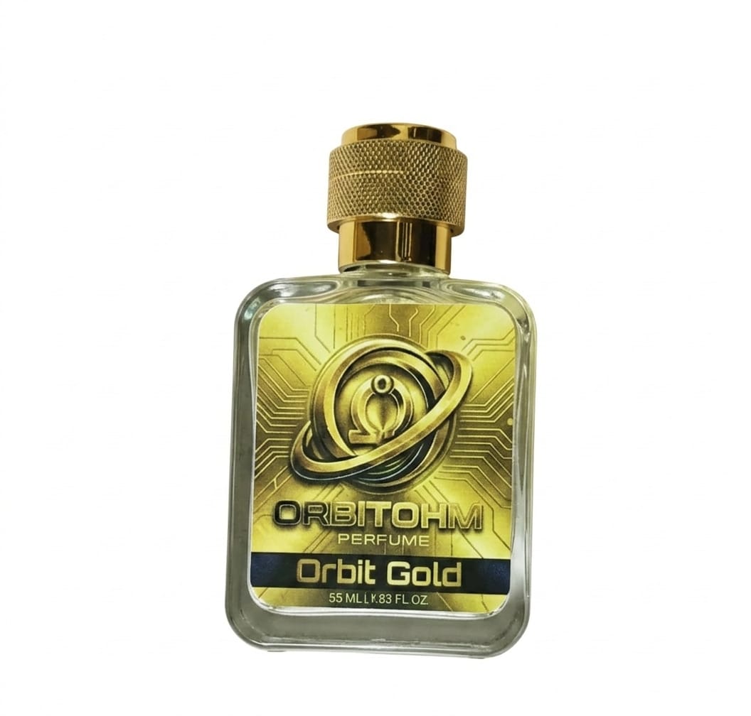 ORBITOHM Orbit Gold Luxury Perfume, Unisex Premium Fragrance, 50ml, Extra Freshness, Signature Royal Wooden Gift Box