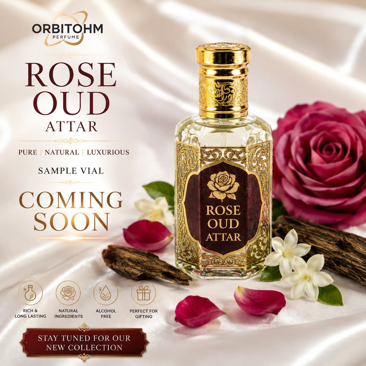 Rose Oud Attar — Sample Vial