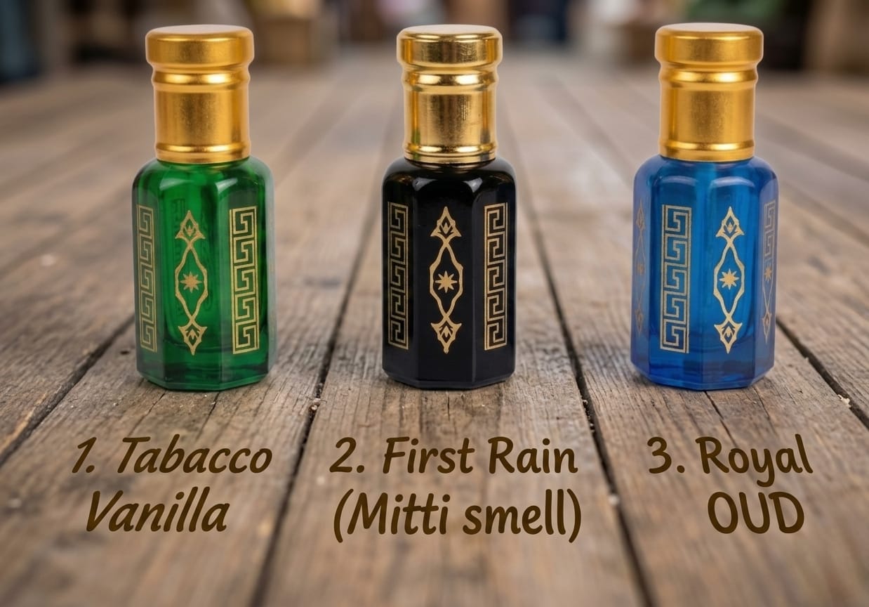 orbitohm premium attar luxury gift set (3 x 6ml) | tobacco vanilla, first rain (mitti), royal oud | long lasting, alcohol free pure extrait de parfum fragrance collection for men & women orbitohm premium attar luxury gift set (3 x 6ml) | tobacco vanilla, first rain (mitti), royal oud | long lasting, alcohol free pure extrait de parfum fragrance collection for men & women